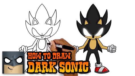 How To Draw Dark Sonic Step By Step Easy Drawing Tutorial | Images and ...