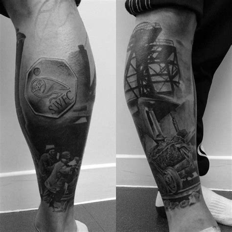 40 Coal Mining Tattoos For Men - Miner Design Ideas