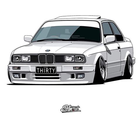 e30 draw | Bmw cars, Bmw e30, Bmw art