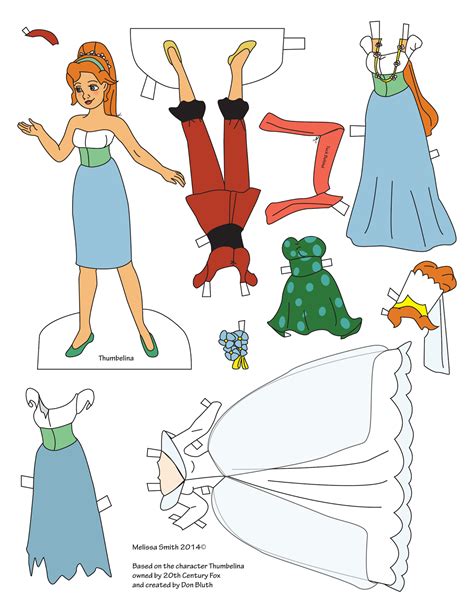 Thumbelina | Paper dolls, Free printable paper dolls, Princess paper dolls