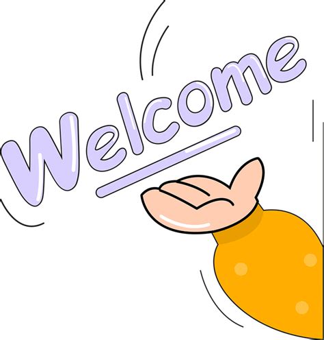 Download Welcome, Hand, Cartoon. Royalty-Free Vector Graphic - Pixabay