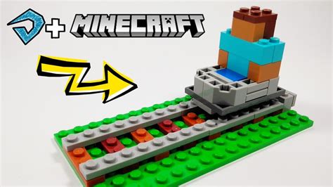 MINECART de LEGO - LEGO MINECRAFT TUTORIAL - YouTube