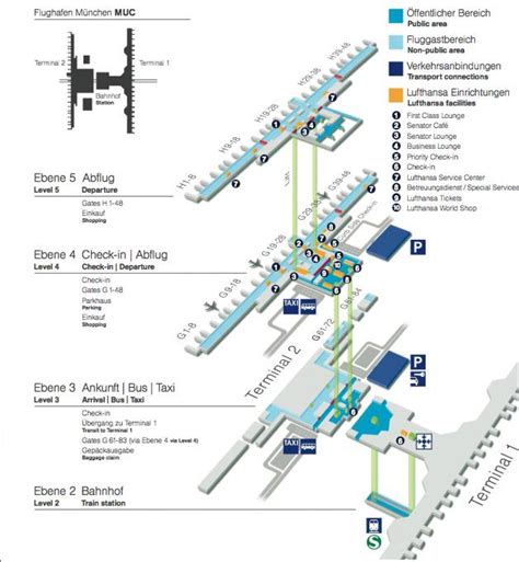 Munich airport map lufthansa - Map of munich airport lufthansa (Bavaria ...