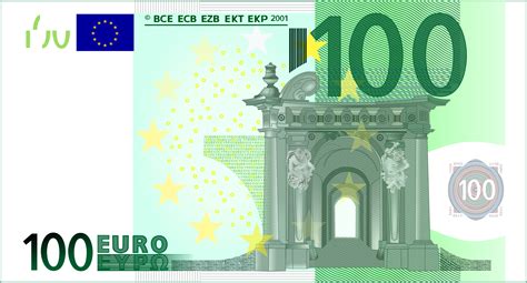 Clipart - 100 Euro Note