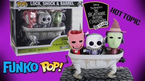 THE NIGHTMARE BEFORE CHRISTMAS LOCK SHOCK & BARREL BATHTUB FUNKO POP ...