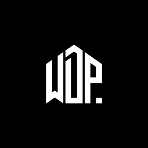 WDP letter logo design on BLACK background. WDP creative initials ...