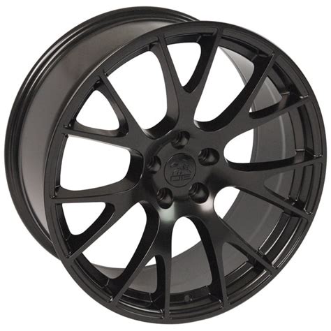 DG15 22-inch Satin Black Rims fit Dodge Charger-Challenger (Hellcat style)