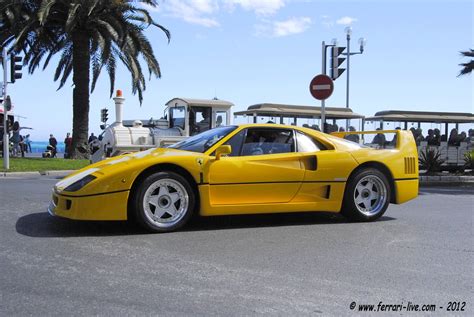 Ferrari F40 Yellow - Nice Tour Auto 2012 | Ferrari-live / Franck@F-L ...