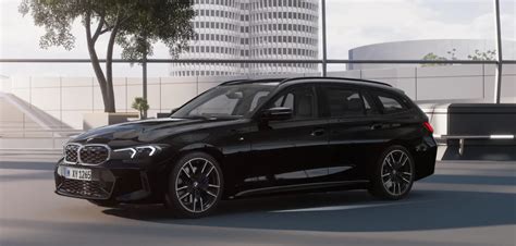 2023 BMW M340i Touring Filmed Looking Stealthy In Sapphire Black