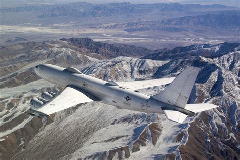 NEWLY MODIFIED U.S. NAVY E-6B MERCURY AIRBORNE COMMAND POST AIRCRAFT ...