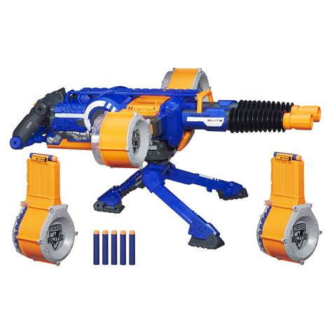 NERF N-Strike Elite Rhino-Fire Motorized Double-Barrel Blaster ...