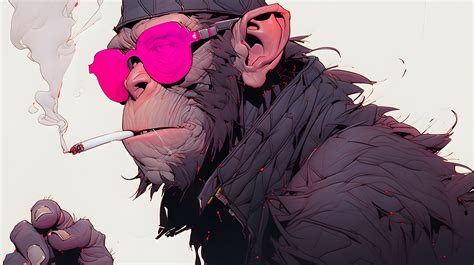 Download Ai Generated Monkey Cyberpunk Royalty-Free Stock Illustration ...