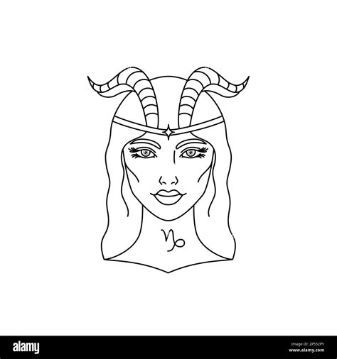 Capricorn zodiac sign Stock Vector Image & Art - Alamy