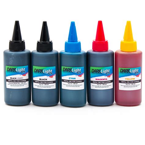 Canon Printer Refill Ink Kit (Universal) 5 Color - Darklight FX