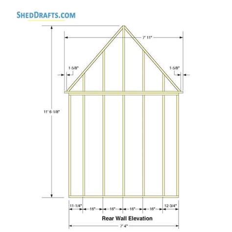 7×14 DIY Backyard Shed Plans