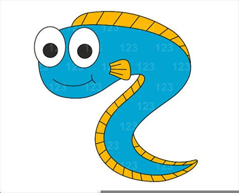 Cartoon Eel Clipart | Free Images at Clker.com - vector clip art online ...