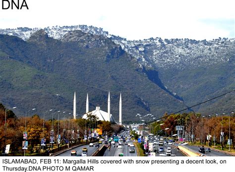 Margalla Hills turn snowy after a decade - DNA News Agency