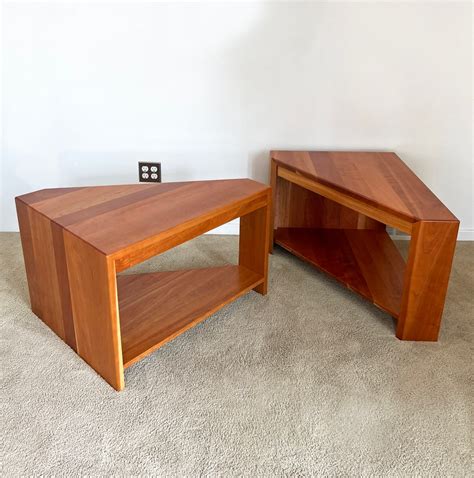 Contemporary Modern Solid Cherry End Table Coffee Table - Etsy