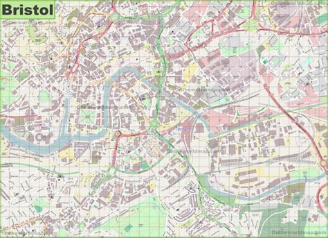 Large detailed map of Bristol - Ontheworldmap.com