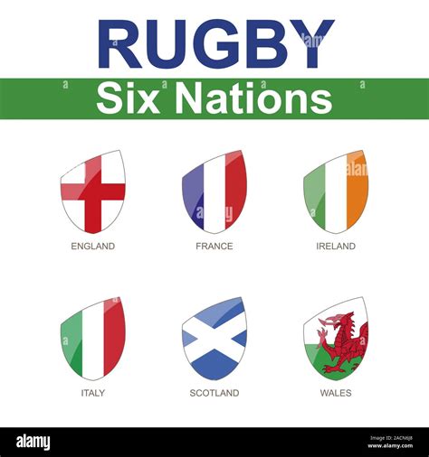 Six nations trophy rugby Stock Vector Images - Alamy