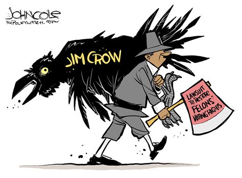 Political Cartoon U.S. Voting Rights Jim Crow | The Week