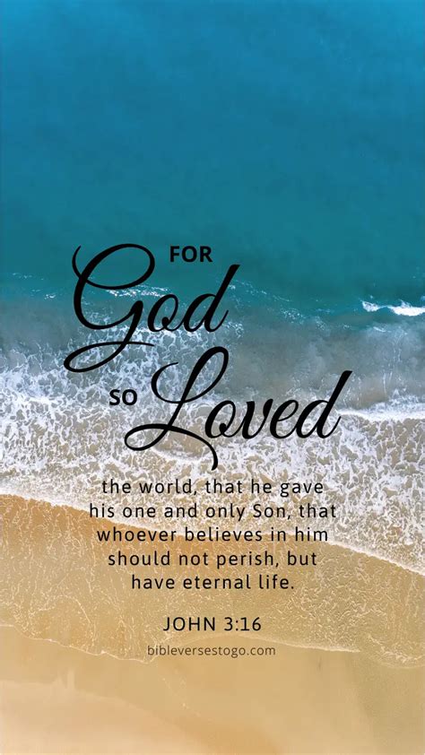 Beach John 3:16 – Encouraging Bible Verses