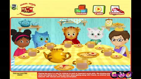 Pbskids Org Daniel Tiger S Neighborhood Tea Party | Kids Matttroy