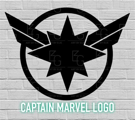 Captain Marvel Logo Marvel Avengers Svg Png Eps Dxf | Etsy