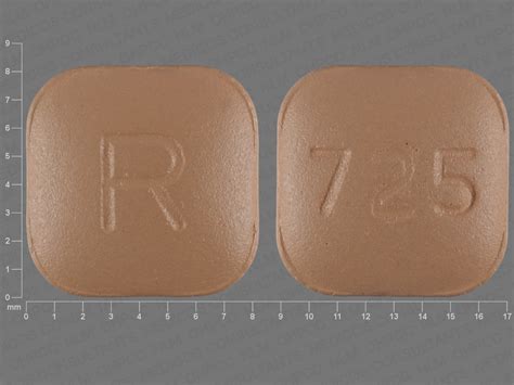 Pill Finder: R 725 Brown Four-sided - Medicine.com