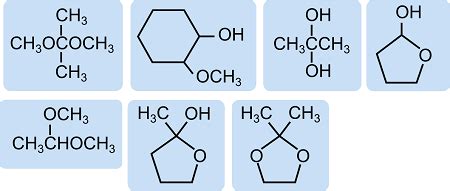 Classify the following structures as hemiacetal, hemiketal acetal ...