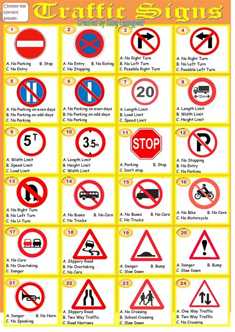 Printable Traffic Signs For Kids - ClipArt Best