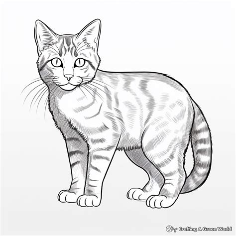 Tabby Cat Coloring Pages - Free & Printable!