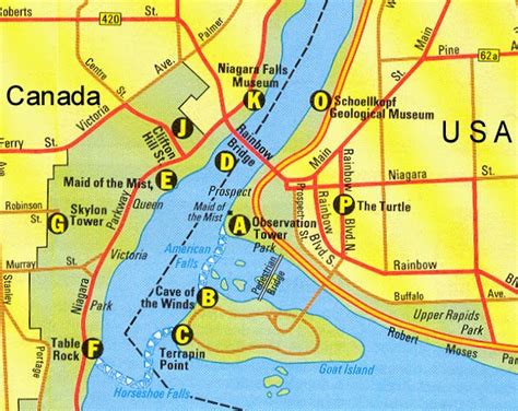 Map For Niagara Falls - Free Printable Maps