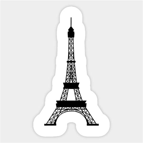 Paris, France Eiffel Tower - Eiffel Tower - Sticker | TeePublic