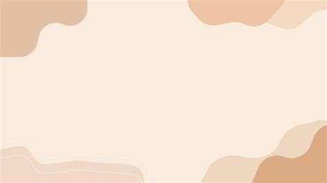 Cute brown aesthetic abstract minimal ba... | Premium Vector ...