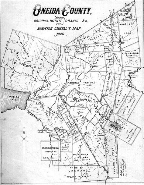 1829 Oneida County, New York Map