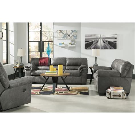 Signature Design by Ashley Bladen 3 Piece Sofa Set in Slate - 12001-38 ...