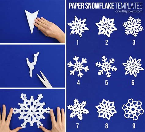 How to Make Paper Snowflakes | One Little Project