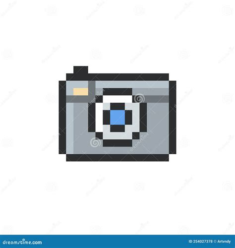 Pixel art a analog camera stock vector. Illustration of diagram - 254027378