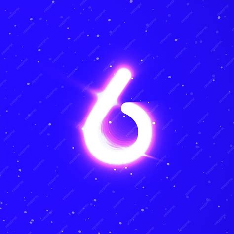 Premium Vector | Number 6 symbol unique super glowing neon sign vector ...