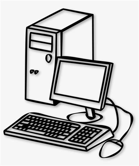 Desktop Computer Clipart Black And White Clipart Station | The Best ...