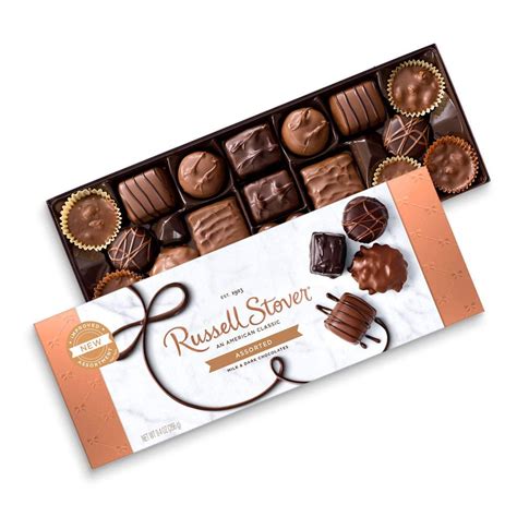 Russell Stover Milk Chocolate Asortment 9.4 oz- 2 Boxes - Walmart.com ...