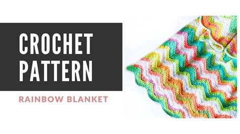 Crochet Rainbow Blanket Tutorial - YouTube