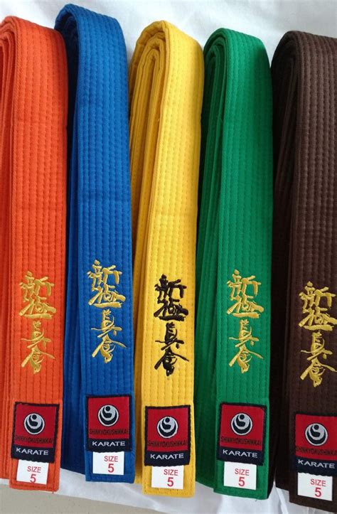 10 shinkyokushin karaté color belts | kyokushin-shop