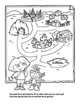 Dora the Explorer Map (English) - TeacherVision