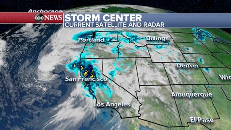 West Coast Satellite Weather Map - Kaleb Watson