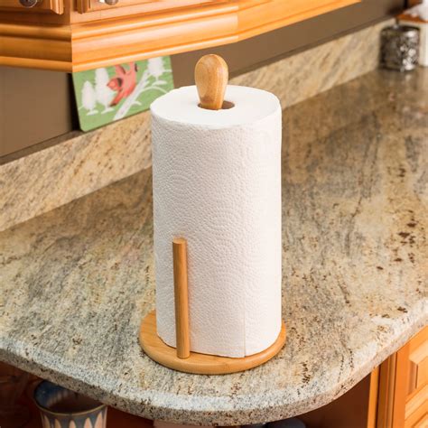 Bamboo Paper Towel Holder - Walmart.com - Walmart.com