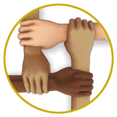 People Holding Hands In A Circle Clipart