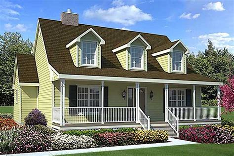 Country, Cape Cod House Plans - Home Design GAR-34603 # 20166