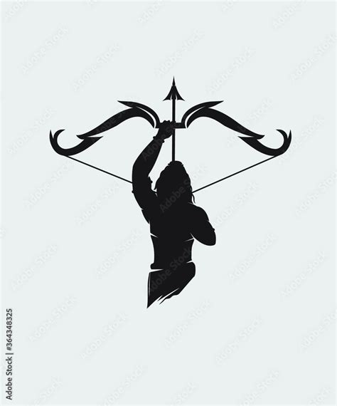 Lord rama vector graphic design with holding Bow and Arrow amazing ...